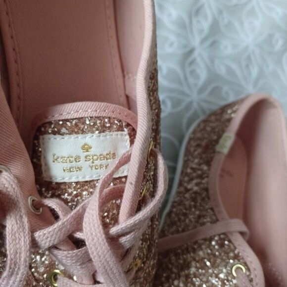 Keds X Kate Spade New York Glitter Sneakers Size 8.5 - Picture 10 of 15